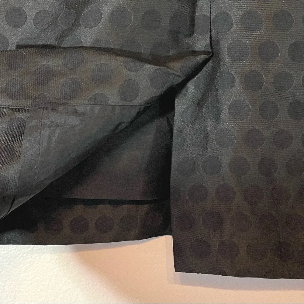 J.Crew Polka Dot Jacquard The‎ Pencil Skirt 2 Black